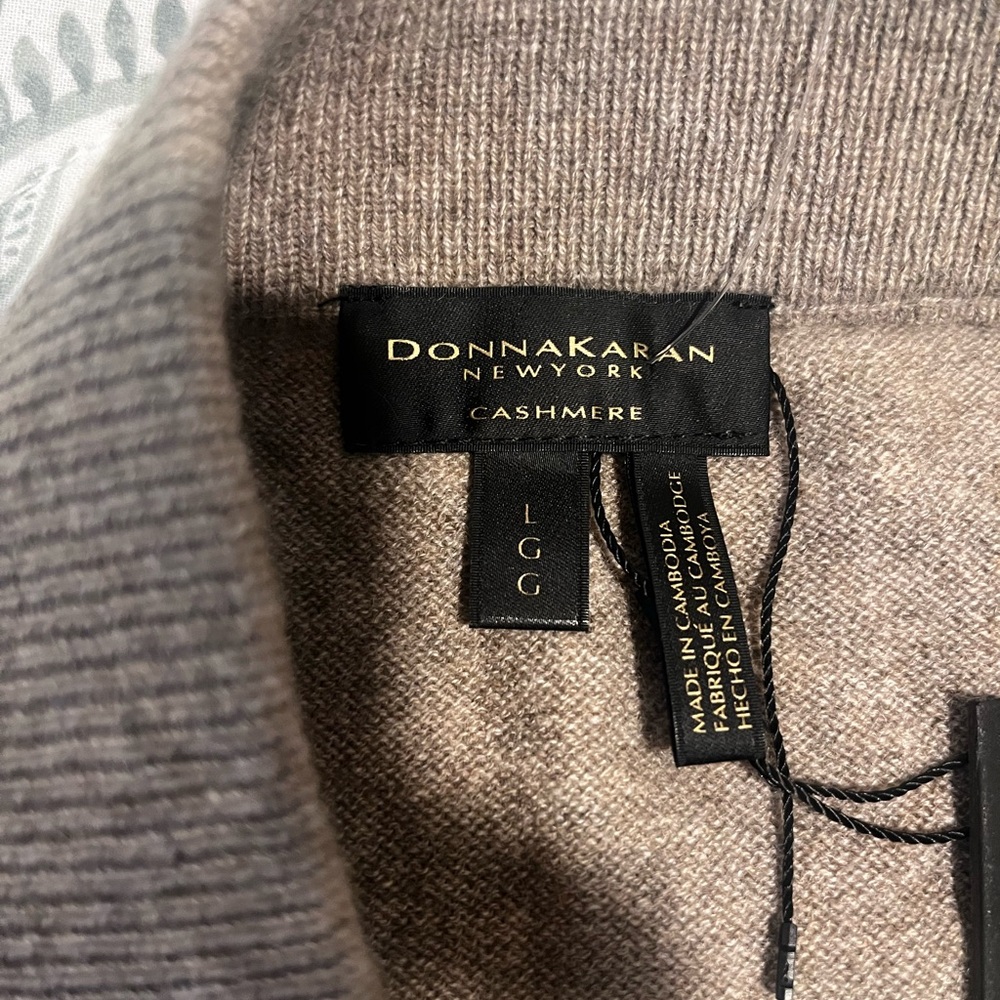 New Donna Karan Brown Pencil Skirt cashmere size L - Picture 4 of 15